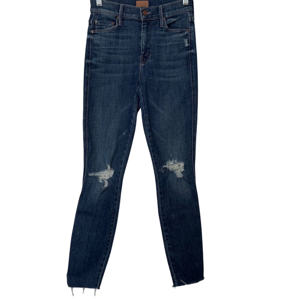 Mother Denim The Vamp Fray Crazy Like a Fox Distressed Skinny Jeans Womens‎ 24